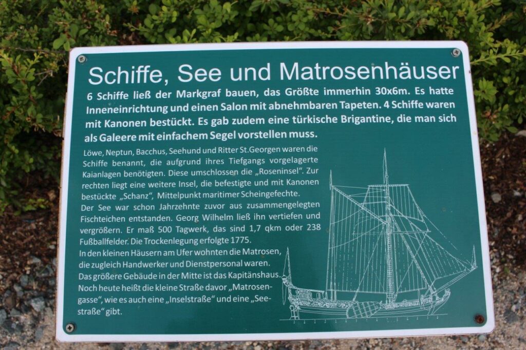 Schild: Schiffe, See und Matrosenhäuser