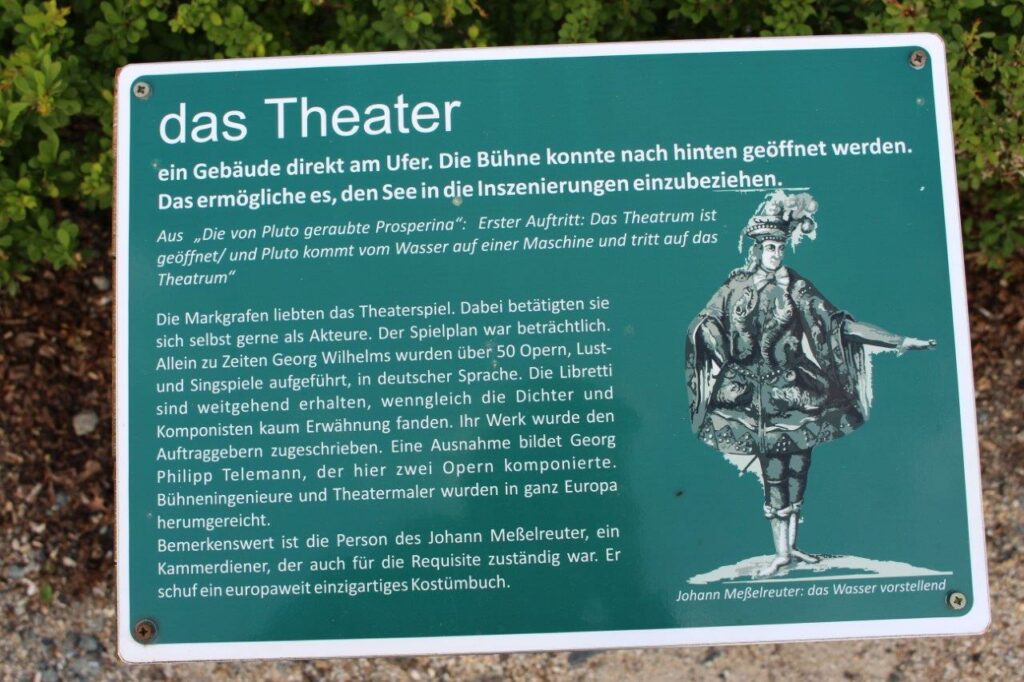 Schild: das Theater