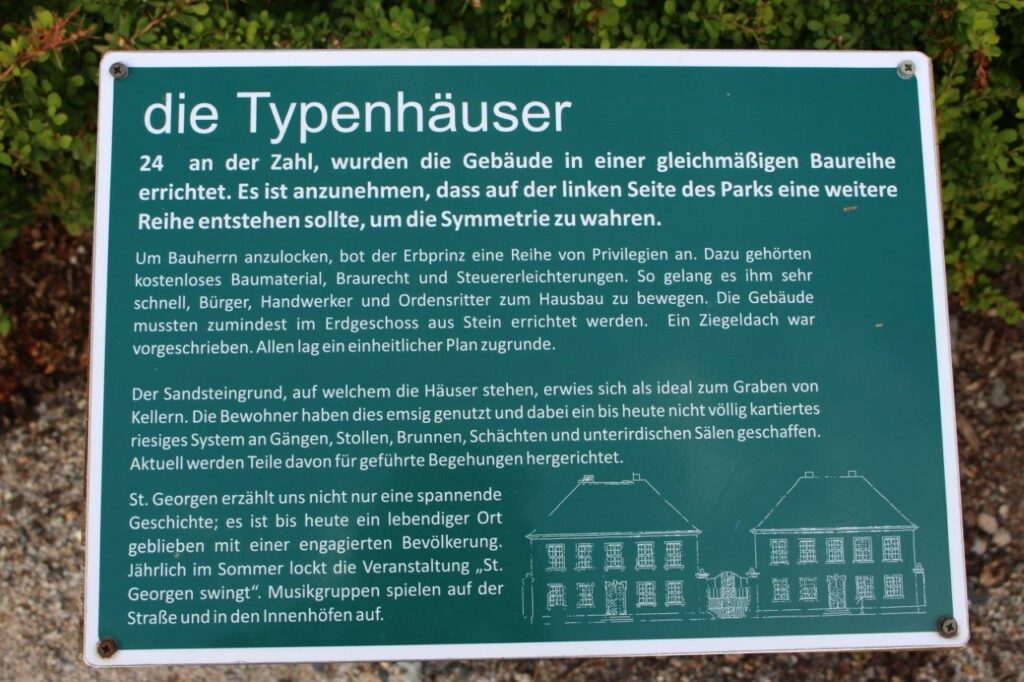 Schild: die Typenhäuser